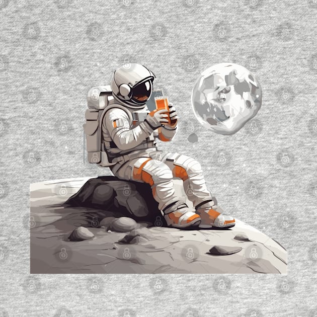 Astronaut in space by Patterns-Hub